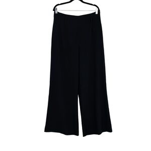 Laundry By Shelli Segal Wide Leg Back Zip High Waisted Quiet Luxury Trousers 12